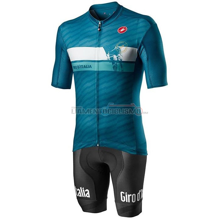 Abbigliamento Ciclismo Giro d'Italia Manica Corta 2020 Celeste